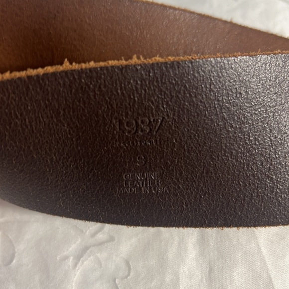 1937 accessories size S genuine leather made in USA Y2K chunky - Picture 10 of 10